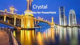  Presentation with malaysia - Presentation design with night in putrajaya malaysia background and a cobalt blue colored foreground