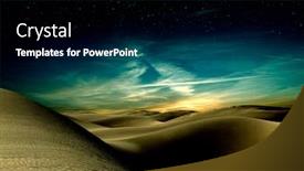  Presentation with sahara - Colorful slide deck enhanced with night-in-sand-desert-night backdrop and a black colored foreground