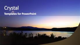  Presentation with night day - Slide deck consisting of night in the lake background and a  colored foreground