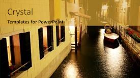  Presentation with venice - Slides enhanced with night-in-venice background and a gold colored foreground