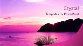  Presentation with horizon - Slides having night is coming bright horizon background and a pink colored foreground