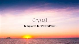  Presentation with illumination - Audience pleasing PPT theme consisting of night is coming bright illumination backdrop and a cream colored foreground