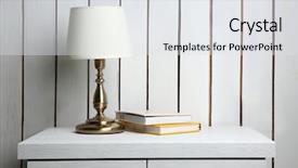  Presentation with decor - Slide deck having night lamp and home decor background and a white colored foreground