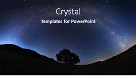  Presentation with way - Amazing presentation theme having night-landscape-with-the-milky backdrop and a wine colored foreground