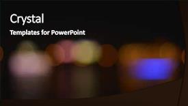  Presentation with abstract light - PPT theme enhanced with night light effect background subtle background and a black colored foreground