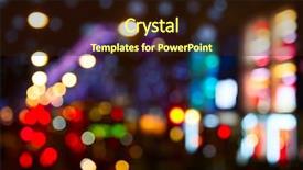  Presentation with london at night - Presentation design having night lights of the london background and a  colored foreground