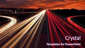  Presentation with traffic light - Slides featuring chain to secure the bike background and a gray colored foreground.