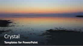  Presentation with sea shore - Amazing PPT layouts having night-over-sea-shore-quiet backdrop and a dark gray colored foreground