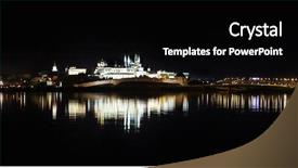  Presentation with bridge - Audience pleasing presentation consisting of night panorama of kazan kremlin backdrop and a black colored foreground
