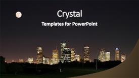  Presentation with houston - Amazing presentation having night panoramic of downtown houston backdrop and a  colored foreground