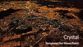  Presentation with mexico city - PPT layouts with night panoramic view of mexico background and a wine colored foreground