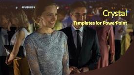  Presentation with party - Presentation design consisting of night party background and a  colored foreground