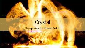  Presentation with performance - PPT theme with night performance gasoline dance background and a  colored foreground