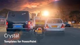  Presentation with pizza delivery - Amazing PPT layouts having night-pizza-delivery-man-riding backdrop and a ocean colored foreground