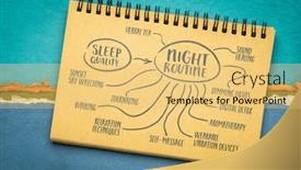  Presentation with personal care - Slides featuring night-routine-for-sleep-quality background and a yellow colored foreground