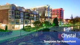  Presentation with usa - Audience pleasing slide deck consisting of night sc - downtown greenville south carolina usa backdrop and a ocean colored foreground