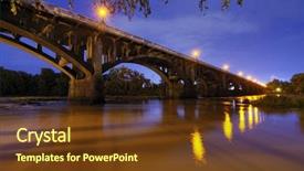  Presentation with bridge - PPT layouts with night sc - gervais street bridge in columbia background and a  colored foreground