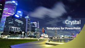  Presentation with singapore heritage - Audience pleasing theme consisting of focused carpenter at work backdrop and a  colored foreground.