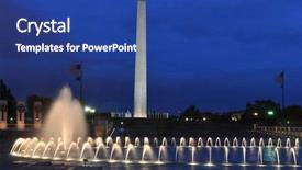  Presentation with war history - Colorful PPT theme enhanced with night scene including world war backdrop and a ocean colored foreground