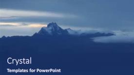  Presentation with kenya - Beautiful presentation theme featuring night scene mount kenya africa backdrop and a navy blue colored foreground
