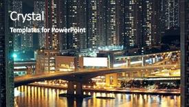  Presentation with city night - Slide deck consisting of technoligies - night shot of a city background and a tawny brown colored foreground