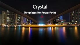  Presentation with community living - PPT layouts enhanced with glittering night shot of upscale background and a black colored foreground