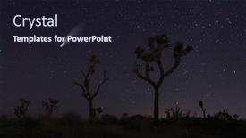  Presentation with stars universe - Colorful presentation enhanced with night-sky-landscape-image backdrop and a wine colored foreground