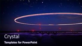  Presentation with night sky - Colorful theme enhanced with night-sky-over-blooming-lavender backdrop and a wine colored foreground