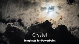  Presentation with night sky moon - Slide deck having night-sky-with-clouds background and a black colored foreground