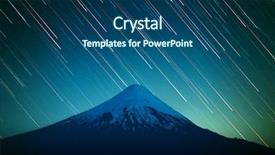  Presentation with chile patagonia - Slides having night sky with star background and a ocean colored foreground