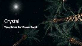  Presentation with stars moon - Presentation theme featuring night-sky-with-stars background and a black colored foreground