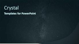  Presentation with starry night - PPT theme consisting of night-starry-sky-with-milky background and a wine colored foreground