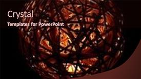  Presentation with straw - Slides featuring night straw ball background and a wine colored foreground