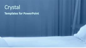  Presentation with panelist table microphones - Audience pleasing slide deck consisting of night time - smartphone on table in bedroom backdrop and a ocean colored foreground