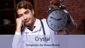  Presentation with night - Amazing PPT theme having night time at the hospital backdrop and a light blue colored foreground