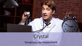  Presentation with night - Audience pleasing PPT layouts consisting of night time at the hospital backdrop and a light blue colored foreground