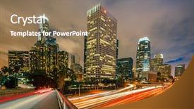  Presentation with city of los angeles ca - Slides having stadium track training and fitness background and a  colored foreground.