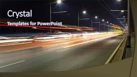  Presentation with traffic light - PPT layouts enhanced with night traffic light of big background and a wine colored foreground