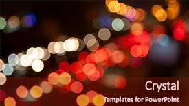  Presentation with traffic light - Cool new presentation with night traffic lights backdrop and a tawny brown colored foreground