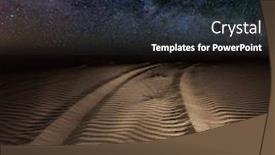  Presentation with desert night sky - Audience pleasing slide deck consisting of night-trail-in-desert backdrop and a wine colored foreground