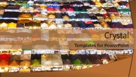  Presentation with train - PPT theme having night train market ratchada bangkok background and a coral colored foreground