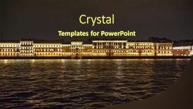  Presentation with boat river - Colorful slide deck enhanced with the boat on river backdrop and a wine colored foreground