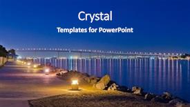  Presentation with lion - Cool new PPT theme with view of lion's gate backdrop and a dark gray colored foreground