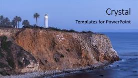  Presentation with night - Slides having night view of point vincente background and a light blue colored foreground