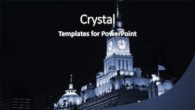  Presentation with china shanghai - Beautiful slides featuring night view of shanghai china backdrop and a  colored foreground