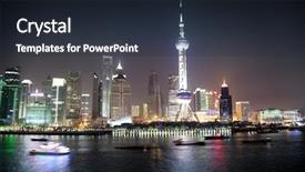  Presentation with shanghai - Slides featuring fresh avocado smoothie on wooden background background and a soft green colored foreground