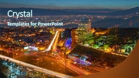  Presentation with iran - Slide deck consisting of night view of shiraz iran background and a ocean colored foreground