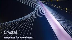  Presentation with bridge - PPT theme having night view of the bridge nanchang jiangxi china background and a wine colored foreground