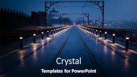  Presentation with night - Theme with night-view-of-the-dom background and a navy blue colored foreground