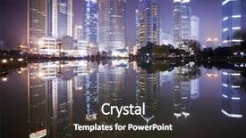  Presentation with street shanghai night - Theme featuring american miniature horse running in meadow with blue sky background and a mint green colored foreground